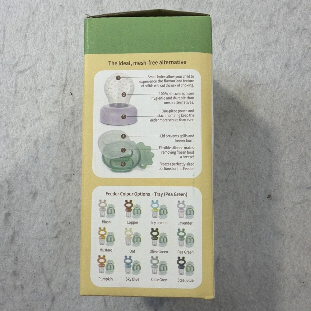 Haakaa Silicone Freeze-N-Feed Mini Combo BPA Free - Lavender 4 Months+ New